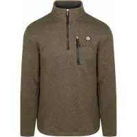 Superdry Fleece Pullover Halv Lynlås Oliven Grøn måle