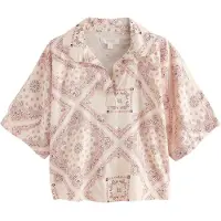 Next Bluse ecru / pitaya / sort