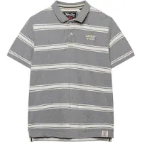Superdry Superdrytil mænd. M1110464A Vintage Stripe grå polo shirt (XXL), Casual, Bomuld, Korte ærmer