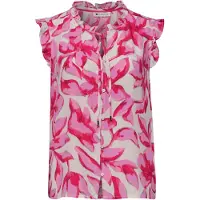 Street One Bluse beige / pink / hvid