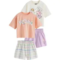 Next Nattøj 'Peppa Pig' lyselilla / abrikos / lys pink / hvid