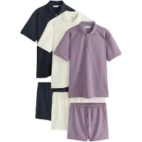 Next Joggingdragt creme / lysviolet / sort