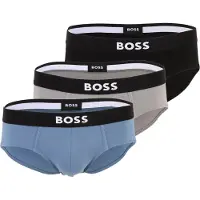 BOSS BOSStil mænd. 50546561 Set 3 slips One grå, blå, sort (M), Afslappet, Bomuld