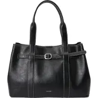 Calvin Klein Posetaske 'Buckle Metallic Logo Tote' sort