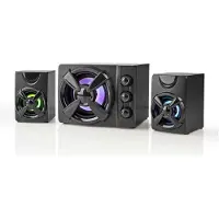 24.Se Gaming-højttalere med subwoofer og RGB-belysning
