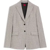 HUGO Regular fit blazer med mikrotern
