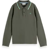 Scotch & Soda Pique Polo Med Lange ærmer