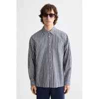 Scotch & Soda Striped Relaxed Fit Skjorte Med Lange ærmer