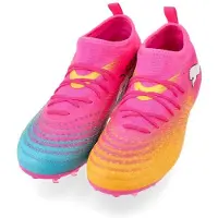 Puma Future 9 Match MG Showtime - Pink/Orange/Blå/Hvid Børn - Multi Ground (MG), størrelse 37