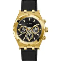 GUESS Herreur GW0262G2 Sort/Læder Ø44 mm
