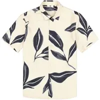 Garcia Skjorte navy / røgblå / hvid / uldhvid
