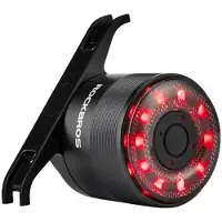 RockBros Q1 Rear Bike Light 7 Color LED + USB-C - USB-A Cable - Black