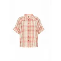 Soyaconcept Bluse 'Farus' abrikos / rød / hvid
