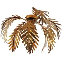 QAZQA Vintage loftslampe guld 45 cm rund - Botanica