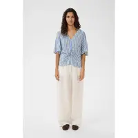 Soaked in luxury Bluse 'SLArjana' blå / hvid