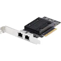 StarTech.com Startech - Netværksadapter - PCIe 3.0 x8 lavprofil - Gigabit Ethernet / 10 Gb Ethernet x 2 - sort - TAA-kompatibel