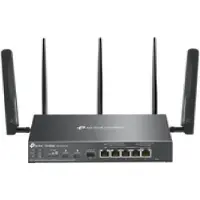TP-LINK Omada ER706WP-4G, Dual-band (2,4 GHz / 5 GHz), Ethernet LAN, 4G, Sort, Stationær router/pol router