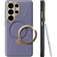Mtp Products Samsung Galaxy S26 Ultra Torras Ostand Q3 VegSkin Magnetisk Cover - Lilla