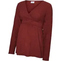 Mamalicious Bluse 'Caileen' rustrød