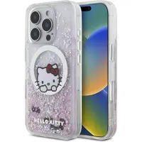 Hello Kitty Liquid Glitter Sweet Kitty Bows MagSafe-etui til iPhone 16 Pro Max - Hvid
