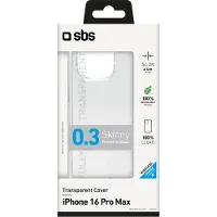SBS TESKINIP1667PT, Cover, Apple, iPhone 16 Pro Max, 17,5 cm (6.9), Transparent