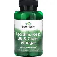 Swanson Health , Lecithin, Kelp, B6 & Cider Eddike, 240 Tabletter