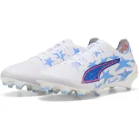 Puma ULTRA 6 ULTIMATE KIDSUPER x CHRISTIAN PULISIC FG Football Boots Unisex, Men, White/Pink Lilac/Dusky Blue, 43