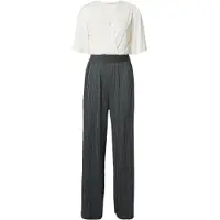 About You Jumpsuit mørkegrøn / hvid