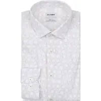 Olymp Skjorte Level 5 Print Beige Off-white måle