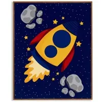 Giftdeco Giftdecor billedramme plakat i ramme kosmos PLANET 41,2 x 51,5 cm
