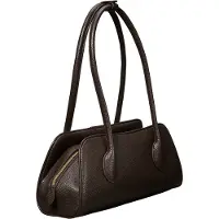 Calvin Klein Skuldertaske 'Emblem Pebble Grain Extended Side Shoulder' brun-meleret