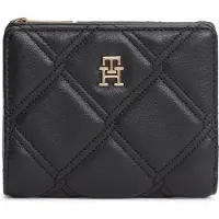 Tommy Hilfiger Tegnebog 'Quilted TH Monogram Bifold' guld / sort