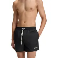 HUGO Badeshorts med printet logo i kontrastfarve