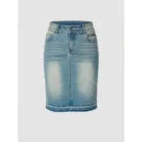 KOROSHI Nederdel blue denim