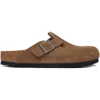 Birkenstock Boston Suede Leather Smalle Sandaler