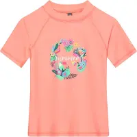Color Kids Badebluse - Peach Pink m. Print - - 6 år (116) - Badetøj