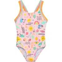 Color Kids Badedragt - Fairy Rose m. Print - - 3 år (98) - Badetøj