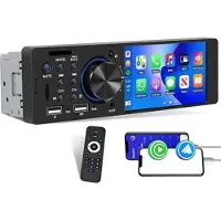 Mtp Products Bluetooth-bilstereo med berøringsskærm og CarPlay/Android Auto - SD, AUX, USB