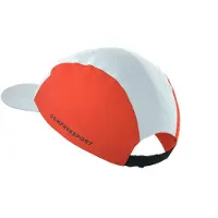 Compressport - Trail running tøj - 5 Panel Cap Star White/Blue-Green til Unisex - Hvid