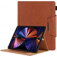 Mtp Products iPad Air 13 2024/2025/2026/iPad Pro 12.9 2018/2020/2021/2022 Smart Folio Taske - Brun