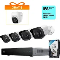 Eufy NVR Security System E40, 8 kanaler, 3840 x 2160 pixel, 2 TB, 16 TB, , Sort, Grå, Hvid