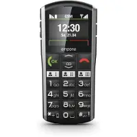 Emporia emporiaSIMPLICITY (V27), 2G, (V3), mobiltelefon med store taster, sort