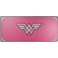 Lexip Warner Bros. - Musemåtte - fleksibel blød mikro-struktureret overflade - størrelse XXL - Wonder Woman - pink edition