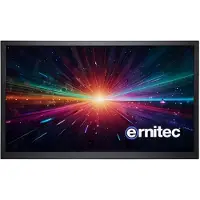 Ernitec - LED-skærm - 22 - berøringsskærm - 1920 x 1080 Full HD (1080p) - 350 cd/m² - 1000:1 - 5 ms - HDMI, VGA - højtalere - sort