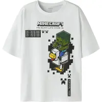 Name it T-shirt - NkmJun - Minecraft - Bright White - - 11-12 år (146-152) - T-Shirt