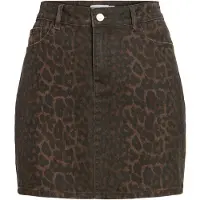 Vila Vichia Leopard-print Mininederdel