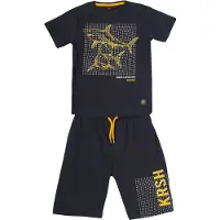 KOROSHI Sæt navy / gul