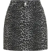 Vila Vichia Leopard-print Mininederdel