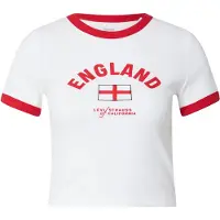 Levi's Shirts 'England Ringer Tee' rød / hvid