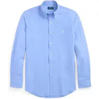 Ralph Lauren Polo Ralph Laurentil mænd. 710929349501 Blå Custom Fit-skjorte i elastisk popelin (XL), Casual, Bomuld, Lange ærmer